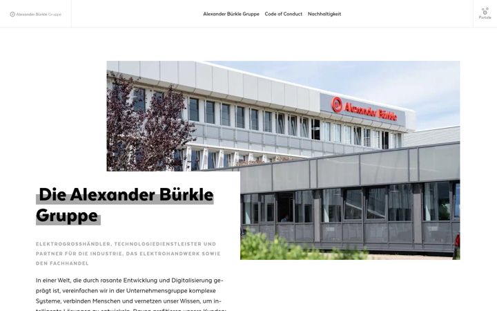 Screenshot of alexanderbuerkle-gruppe.com