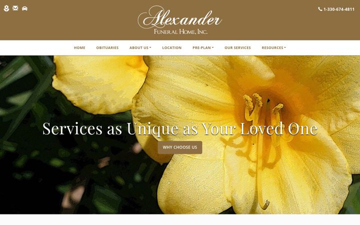 Screenshot of alexanderfhinc.com