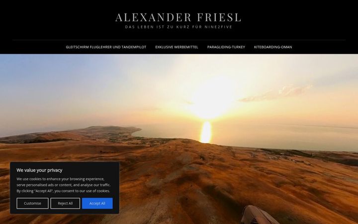 Snimka zaslona za alexanderfriesl.de