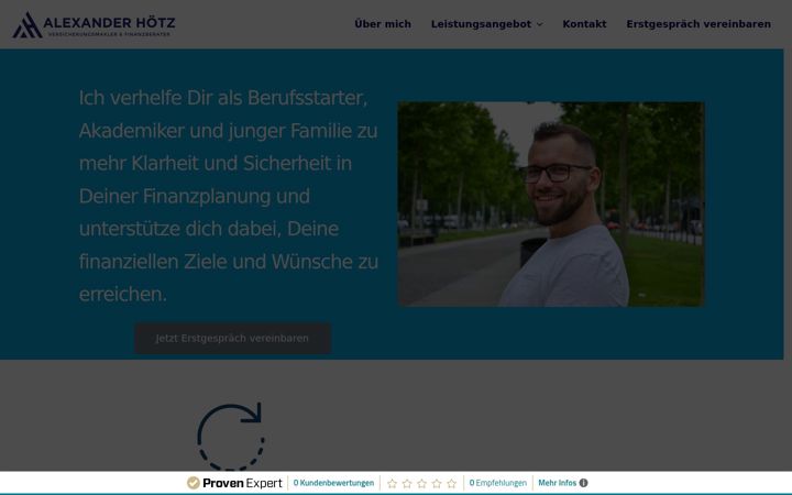 Screenshot stránky alexanderhoetz.de