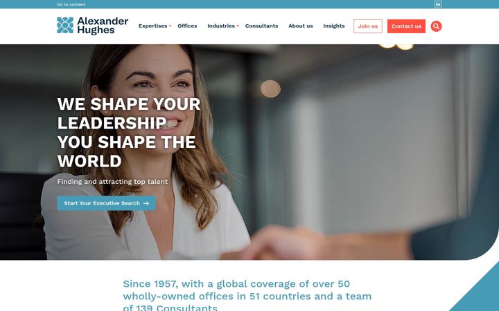 Screenshot of alexanderhughes.com