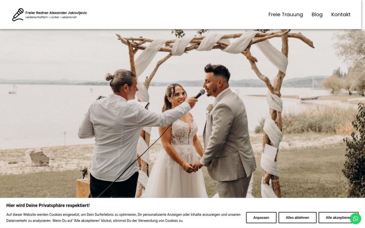Screenshot of alexanderjakovljevic.com