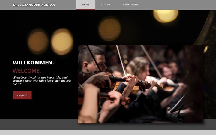 Screenshot of alexanderkostka.de