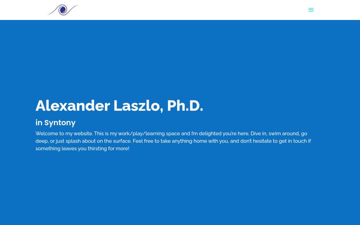 Screenshot of alexanderlaszlo.net