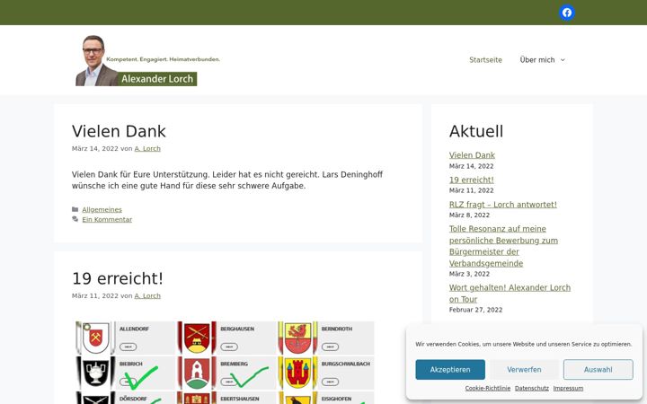 Skärmbild av alexanderlorch.de