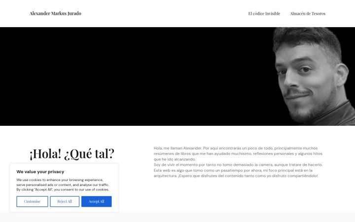 Screenshot of alexandermarkusjurado.com