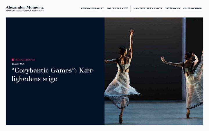 Screenshot of alexandermeinertz.dk