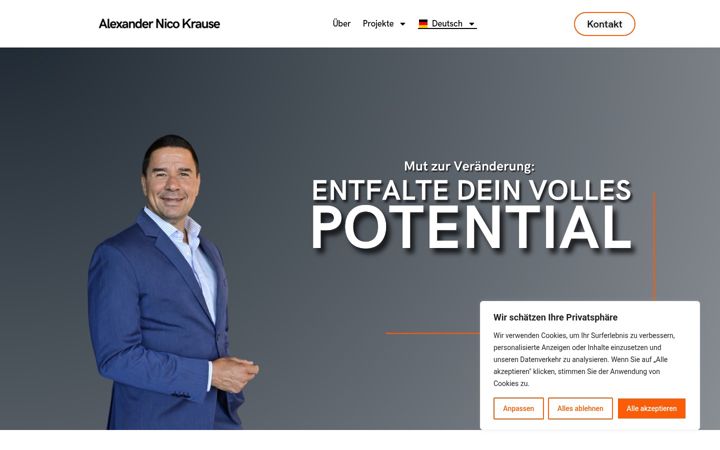 Screenshot of alexandernicokrause.ch
