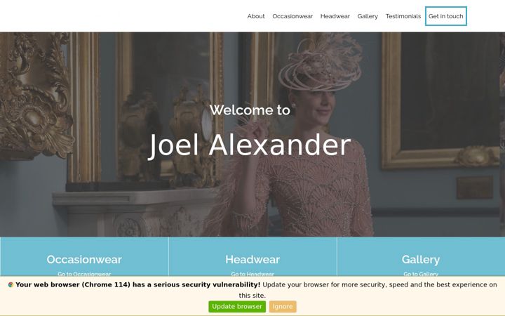 Screenshot of alexanderoccasional.com