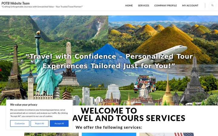 Screenshot of alexanderphiliptravelandtours.com