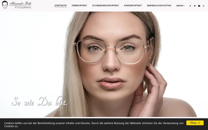 Screenshot of alexanderrebs-fotografie.de