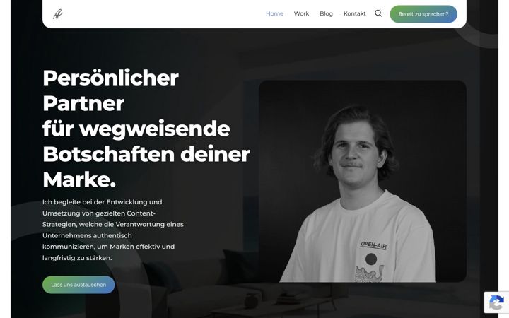 Skjámynd af alexanderrenz.com
