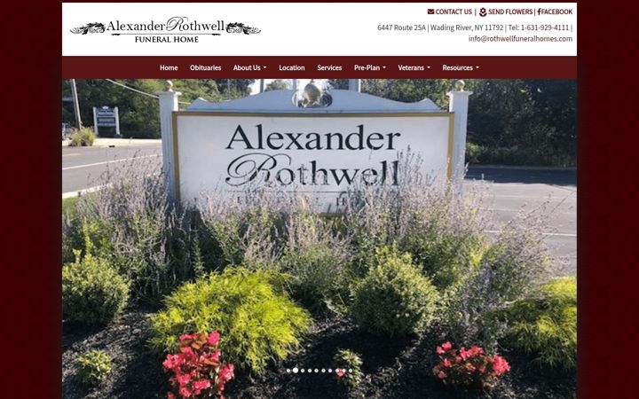 Screenshot of alexanderrothwell.com