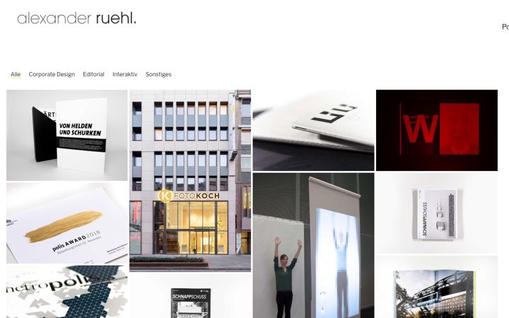 Screenshot of alexanderruehl.de