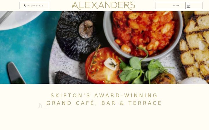 Screenshot of alexanders-skipton.com