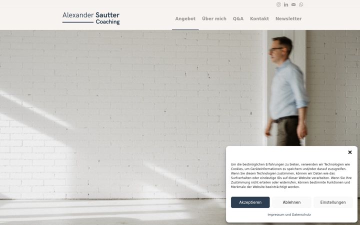 Screenshot of alexandersautter.ch