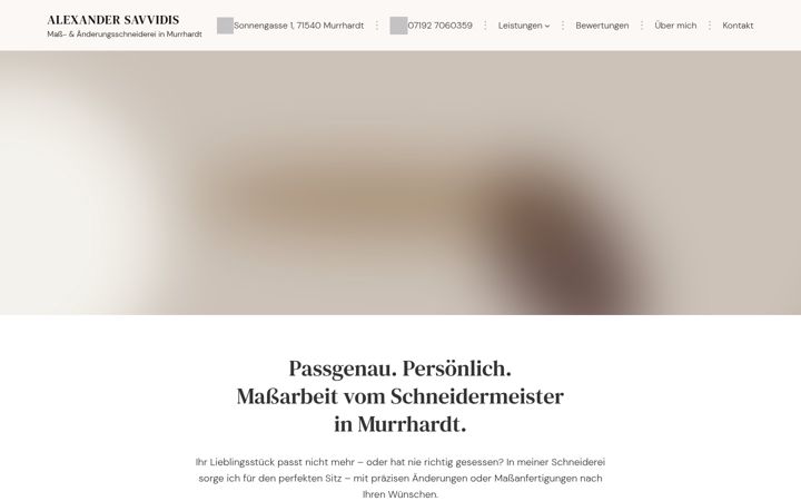 Screenshot of alexandersavvidis.de