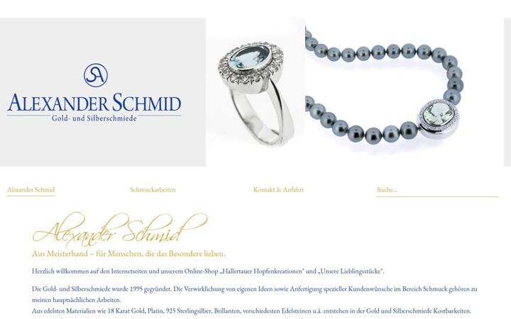 Screenshot of alexanderschmid.com