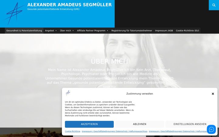 Skærmbillede af alexandersegmueller.de
