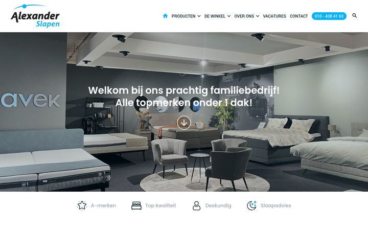 Skærmbillede af alexanderslapen.nl