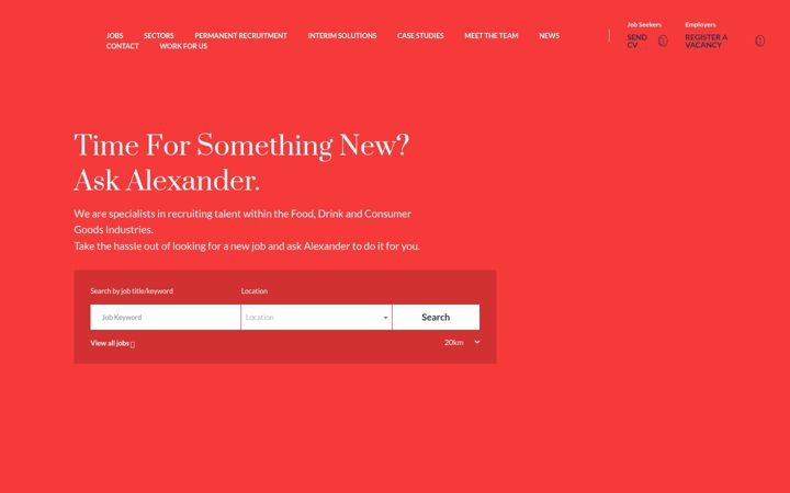 Snímek obrazovky alexandersteele.com