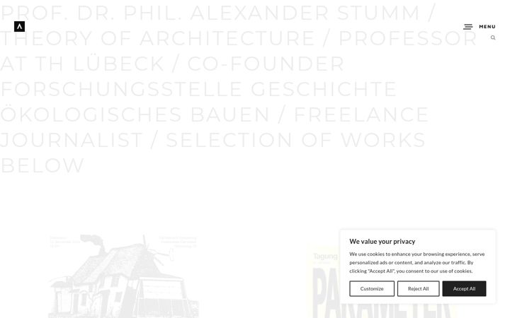 Screenshot of alexanderstumm.com