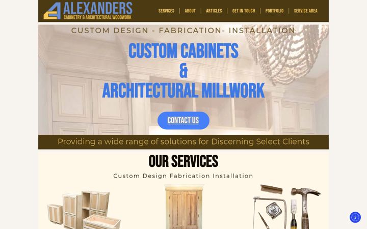 Screenshot of alexanderstx.com