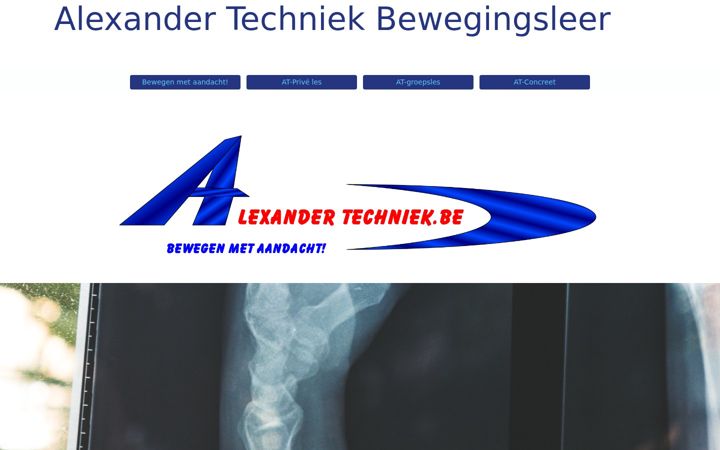 Snímek obrazovky alexandertechniek.be