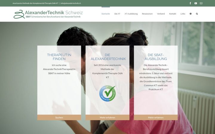 Screenshot of alexandertechnik.ch