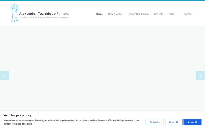 Screenshot of alexandertechniquefurness.co.uk