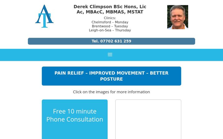 Screenshot of alexandertechniqueinessex.co.uk