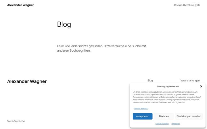 Screenshot of alexanderwagner.xyz