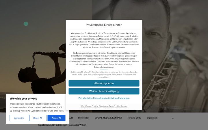 Screenshot of alexanderwilken.com