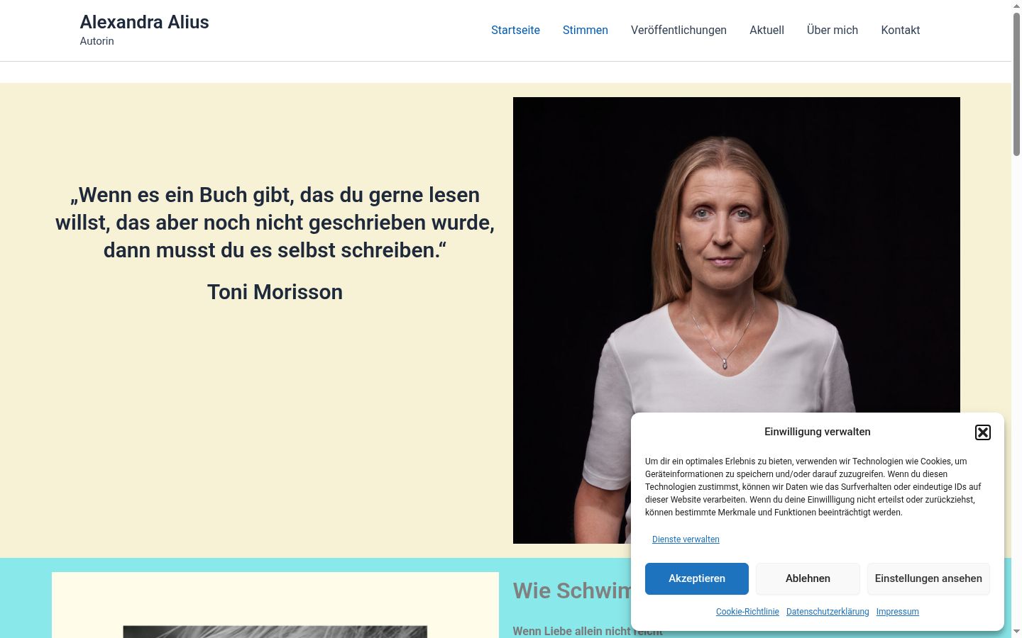 Screenshot van de toestemmingsbanner zoals getoond vóór enige interactie