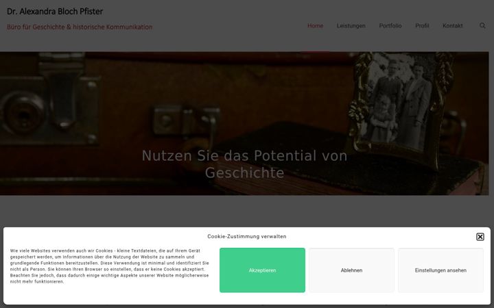 Screenshot of alexandra-bloch.de