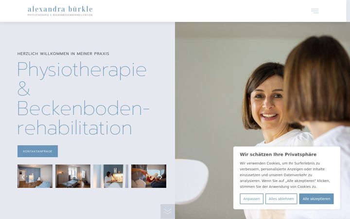 Screenshot of alexandra-buerkle.ch
