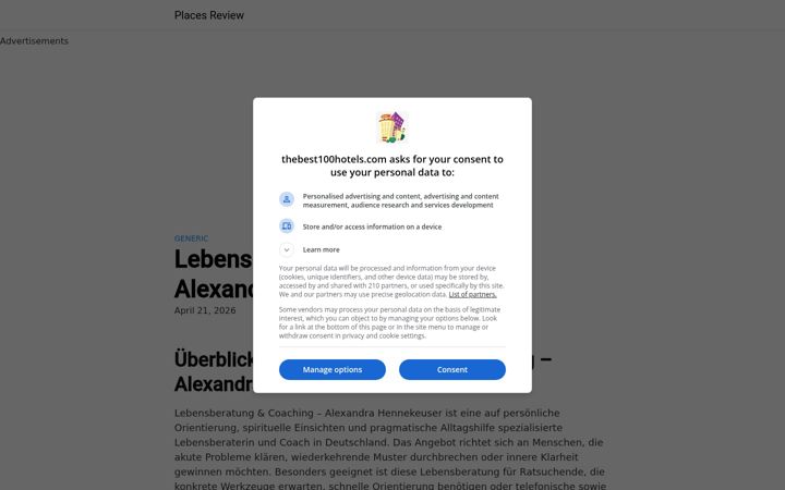 Screenshot of alexandra-hennekeuser.de