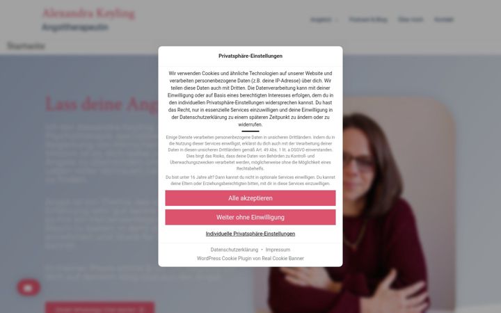 Zrzut ekranu alexandra-keyling.de