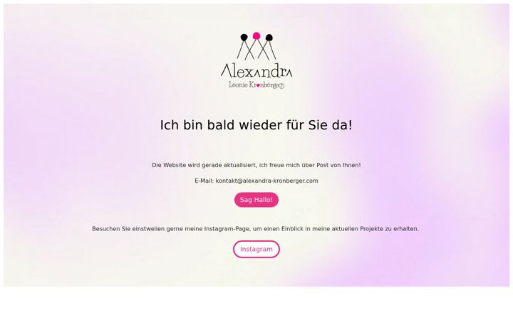 Zrzut ekranu alexandra-kronberger.com