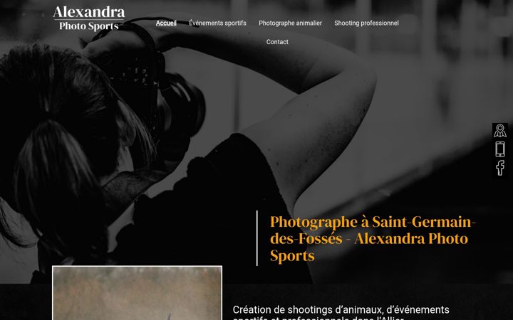 Screenshot of alexandra-photo-sports.fr