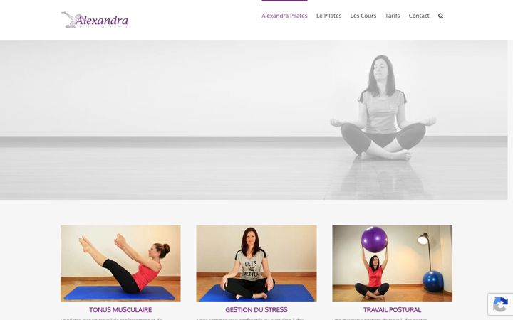 Screenshot of alexandra-pilates.fr