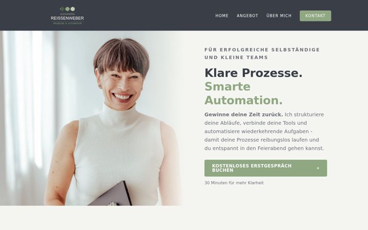 Screenshot of alexandra-reissenweber.de