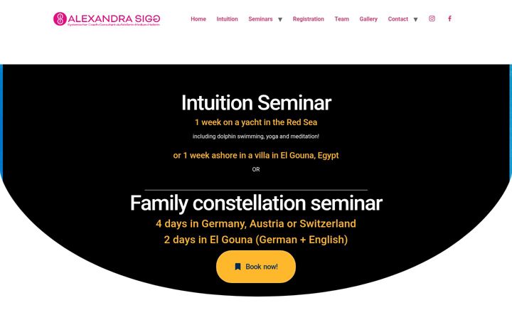 Zrzut ekranu alexandra-sigg.com