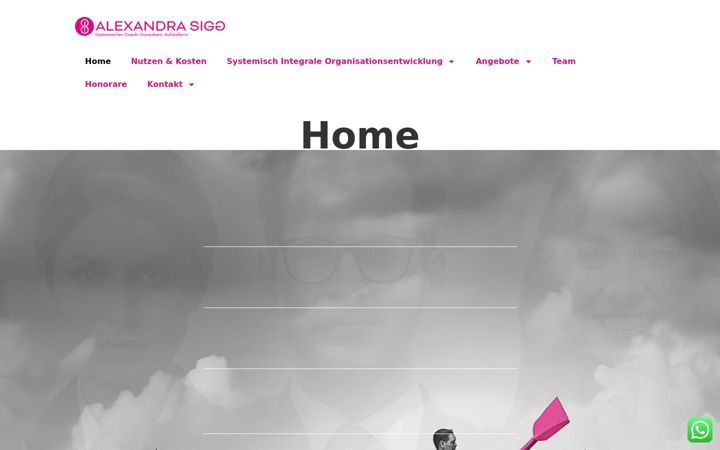 Zrzut ekranu alexandra-sigg.de