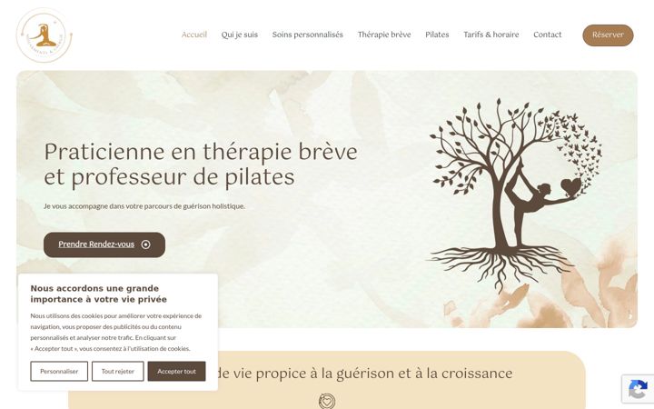 Screenshot of alexandra-therapeuteholistique.com