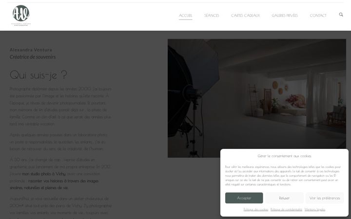 Screenshot of alexandra-ventura.fr