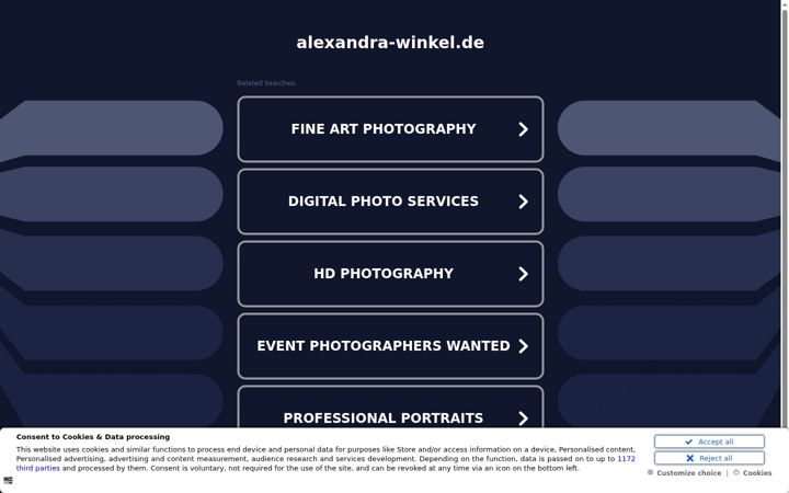 Screenshot of alexandra-winkel.de