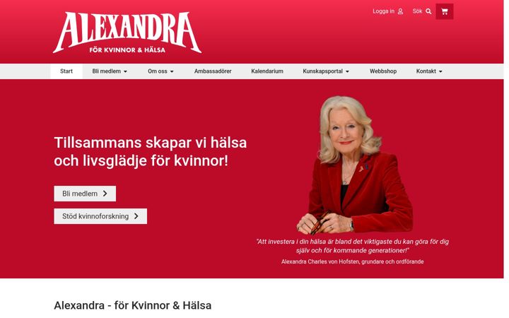 Screenshot of alexandra.se