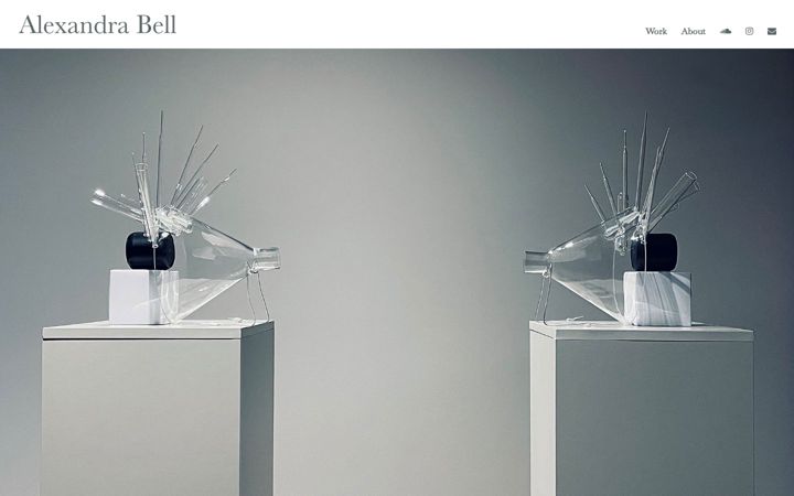 Screenshot of alexandrabell.co.uk