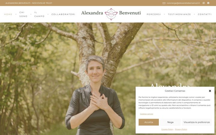 Screenshot of alexandrabenvenuti.it